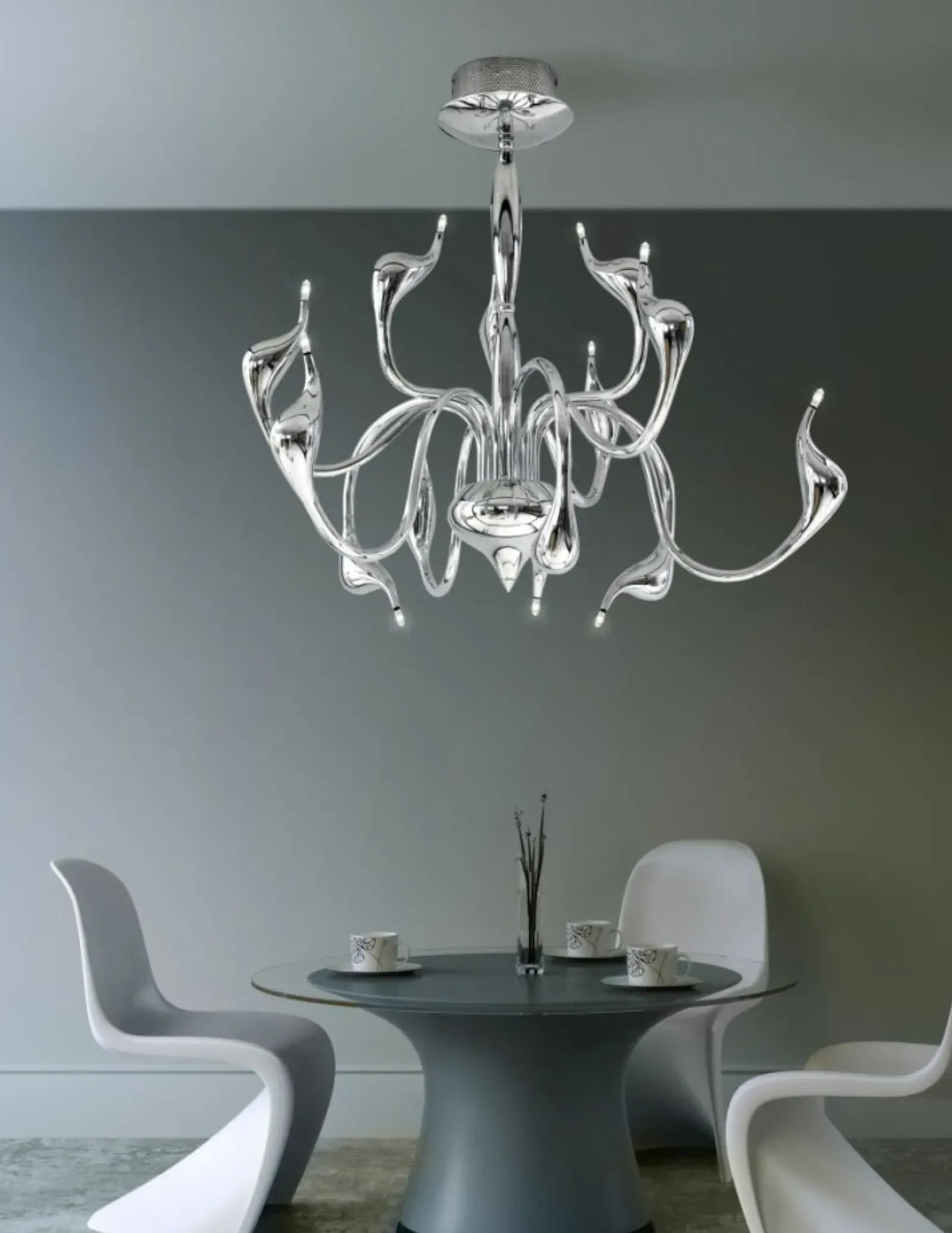 Sklep Kaja Lampa wisząca AZ0044 - Snake Pendant (e) - AZZARDO chrom Cheap