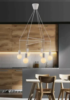 Sklep Kaja Lampa wisząca bez kloszy, do kuchni 36-70920 ALTO | Kaja Oświetlenie białymatowy Store