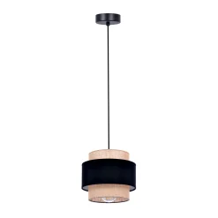 Sklep Kaja Lampa wisząca boho z podwójnym abażurem K-5230 z serii GATO | Kaja* Żyrandole Z Abażurem|Żyrandole Z Abażurami