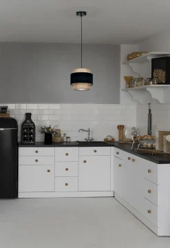 Sklep Kaja Lampa wisząca boho z podwójnym abażurem K-5230 z serii GATO | Kaja* Żyrandole Z Abażurem|Żyrandole Z Abażurami