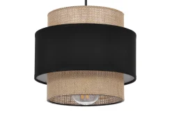 Sklep Kaja Lampa wisząca boho z podwójnym abażurem K-5230 z serii GATO | Kaja* Żyrandole Z Abażurem|Żyrandole Z Abażurami