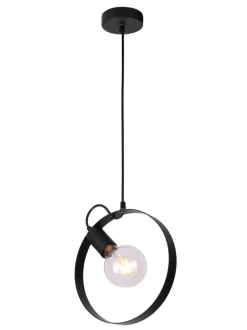 Sklep Kaja Lampa wisząca czarna okrągła E27 LEDEA 50101199 NEXO | Kaja Cheap