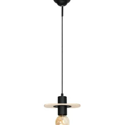 Sklep Kaja Lampa wisząca czarna z drewnem E27 940G 1-PŁ ALBA I | Kaja Oświetlenie Zadzwońporabattel.783200183(8-16)/mailsklep@kaja.com.pl Cheap