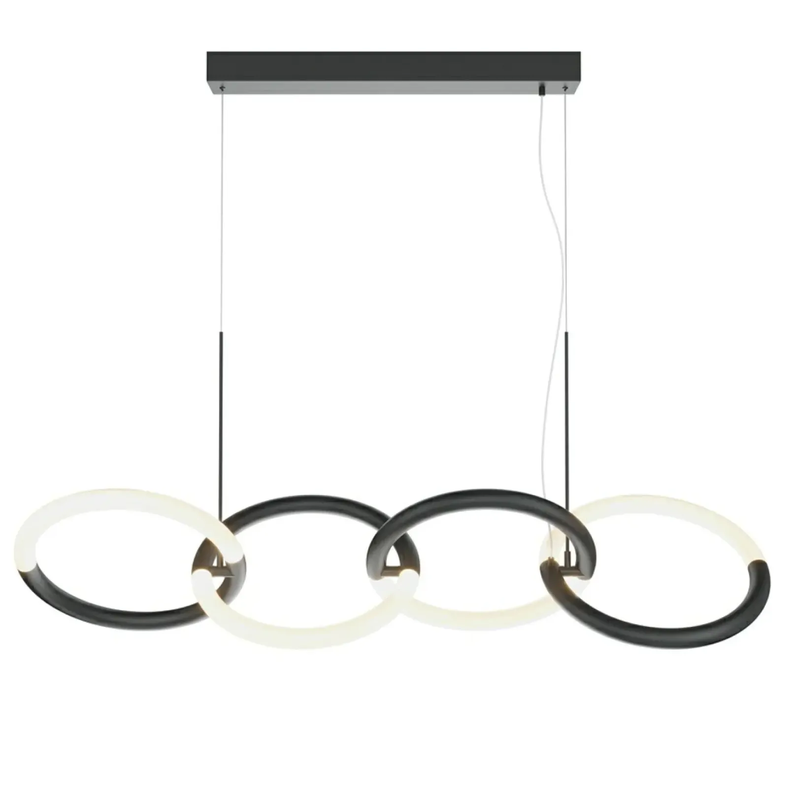 Sklep Kaja Lampa wisząca czarno-białe okręgi MOD165PL-L40B3K z serii NODE | Kaja czarny Outlet
