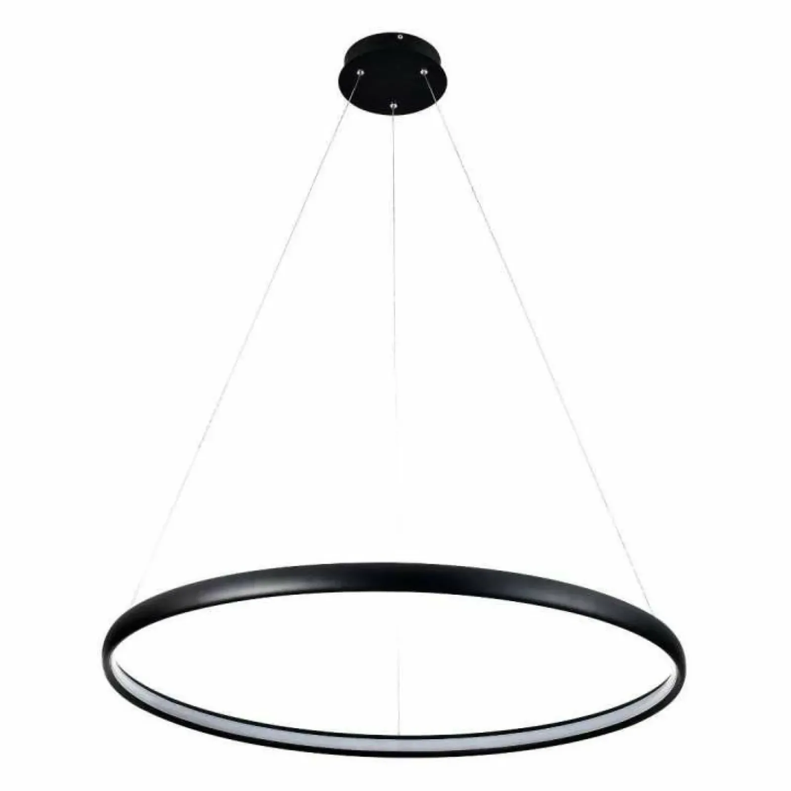 Sklep Kaja Lampa wisząca czarny okrąg LED PL210503-800-BK CARLO | Kaja New