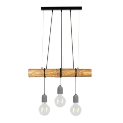 Sklep Kaja Lampa wisząca łącząca drewno z betonem 68599304 TRABO CONCRETE | Kaja Shop
