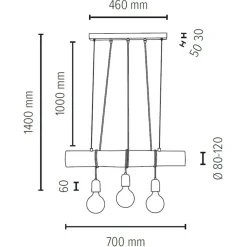 Sklep Kaja Lampa wisząca łącząca drewno z betonem 68599304 TRABO CONCRETE | Kaja Shop