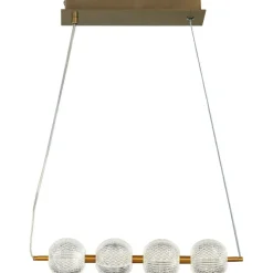 Sklep Kaja Lampa wisząca do jadalni w stylu glamour LP-2202/4L GD DIAMOND | Kaja Sale