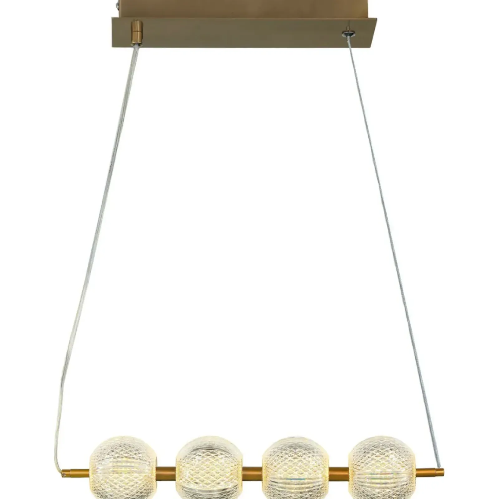 Sklep Kaja Lampa wisząca do jadalni w stylu glamour LP-2202/4L GD DIAMOND | Kaja Sale