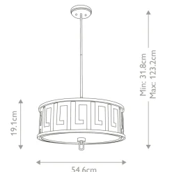 Sklep Kaja Lampa wisząca do klasycznego wnętrza GN-LEMURIA-P-L z serii LEMURIA postarzanezłoto Flash Sale