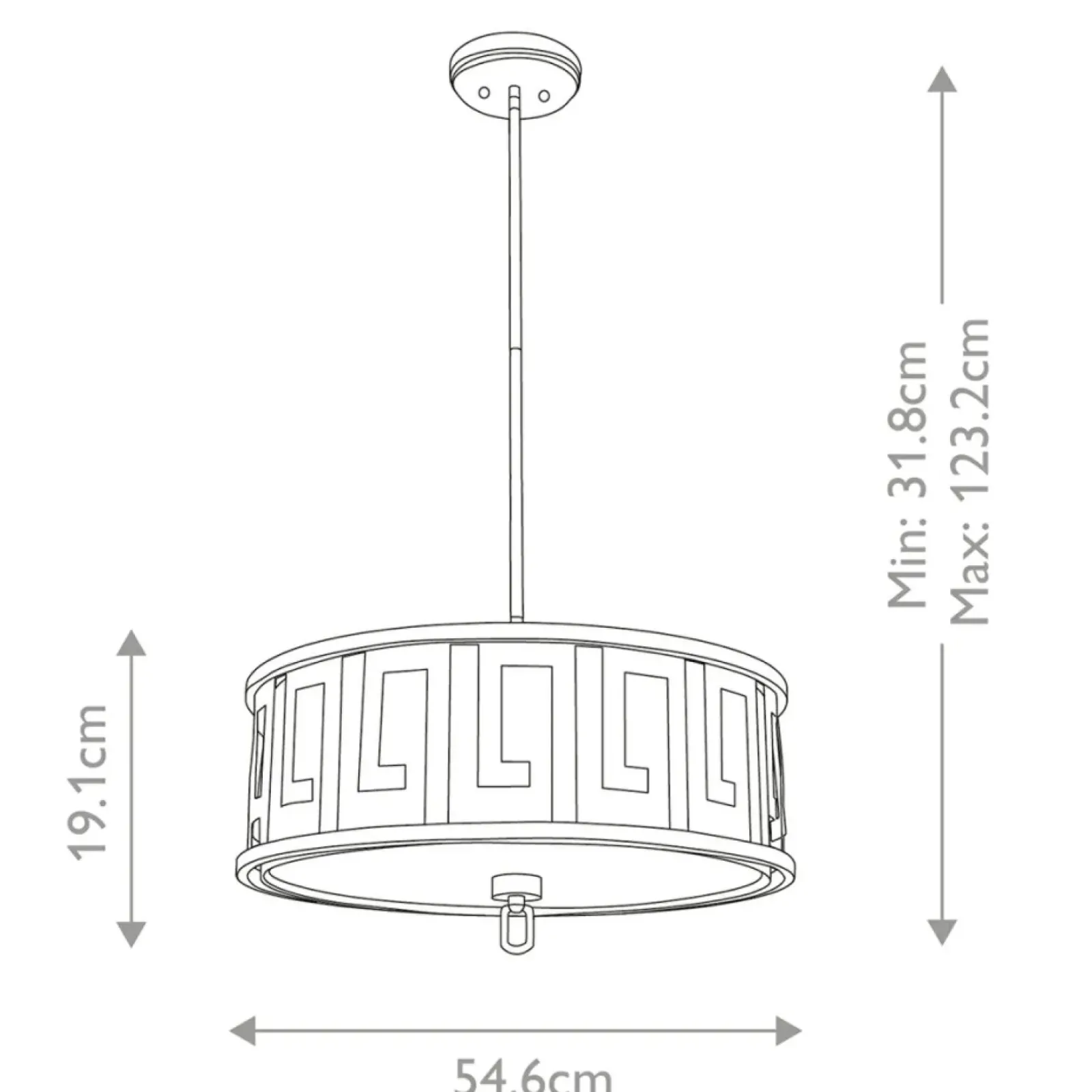 Sklep Kaja Lampa wisząca do klasycznego wnętrza GN-LEMURIA-P-L z serii LEMURIA postarzanezłoto Flash Sale
