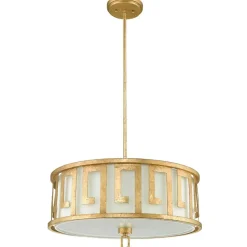 Sklep Kaja Lampa wisząca do klasycznego wnętrza GN-LEMURIA-P-L z serii LEMURIA postarzanezłoto Flash Sale
