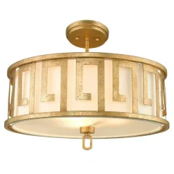 Sklep Kaja Lampa wisząca do klasycznego wnętrza GN-LEMURIA-P-L z serii LEMURIA postarzanezłoto Flash Sale