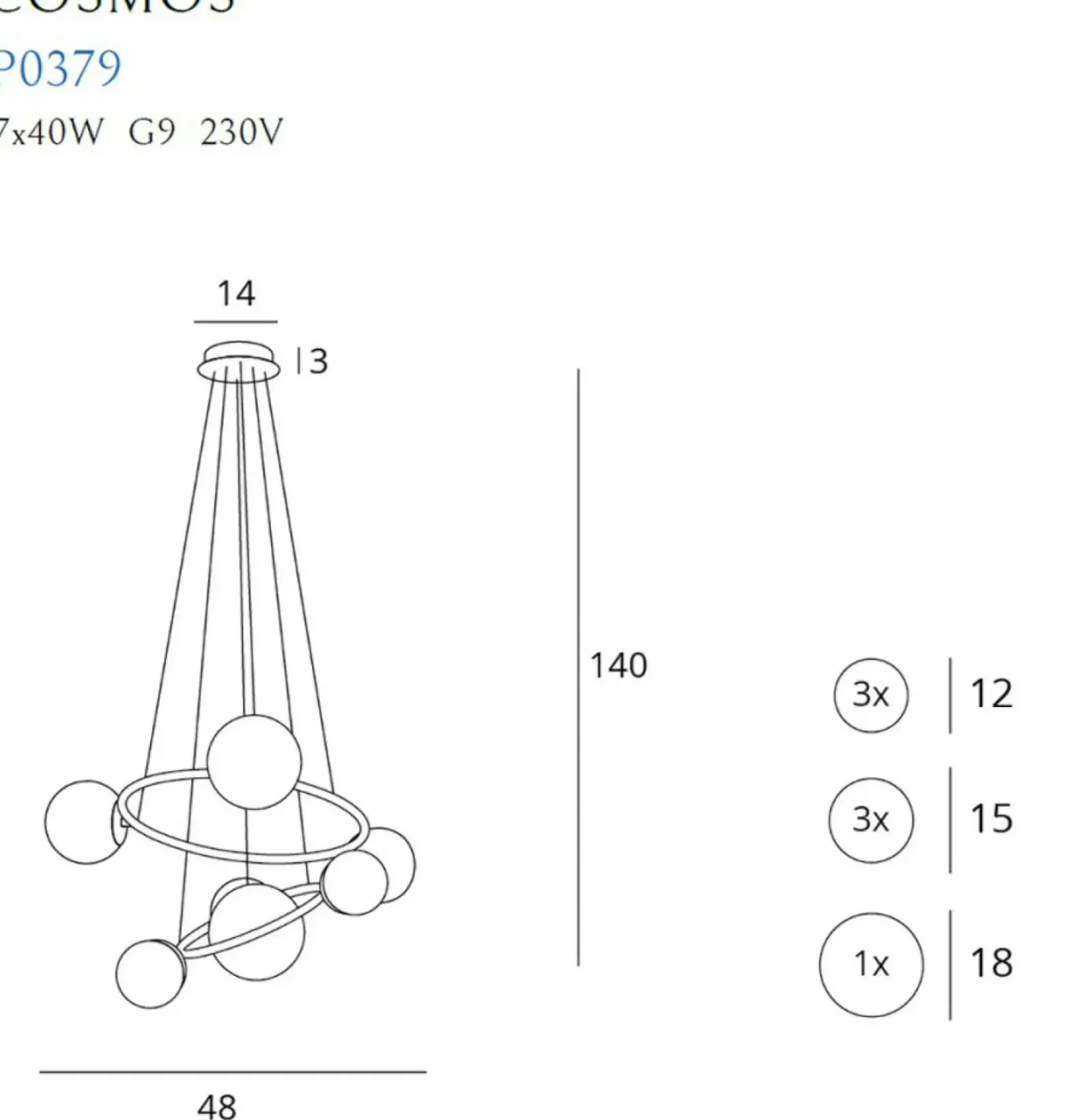Sklep Kaja Lampa wisząca do pokoju młodzieżowego MX P0379 COSMOS | Kaja Cheap