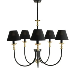 Sklep Kaja Lampa wisząca do salonu w stylu glamour 1118F1 z serii ROMA | Kaja* Żyrandole Z Abażurem|Randole Tradycyjne