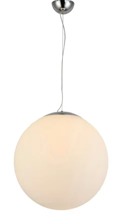 Sklep Kaja Lampa wisząca do sypialni, biała kula⌀40cm AZ1328 WHITE BALL | Kaja biały Sale