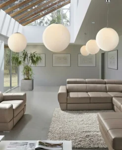 Sklep Kaja Lampa wisząca do sypialni, biała kula⌀40cm AZ1328 WHITE BALL | Kaja biały Sale