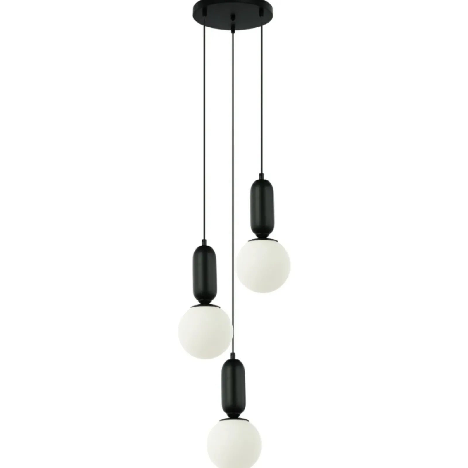 Sklep Kaja Lampa wisząca do sypialni PND-02340-3S-BK ALDEVA | Kaja Oświetlenie Cheap