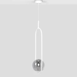 Sklep Kaja Lampa wisząca elipsa z kloszem w kolorze grafitu K-5302 z serii ARLENA Cheap