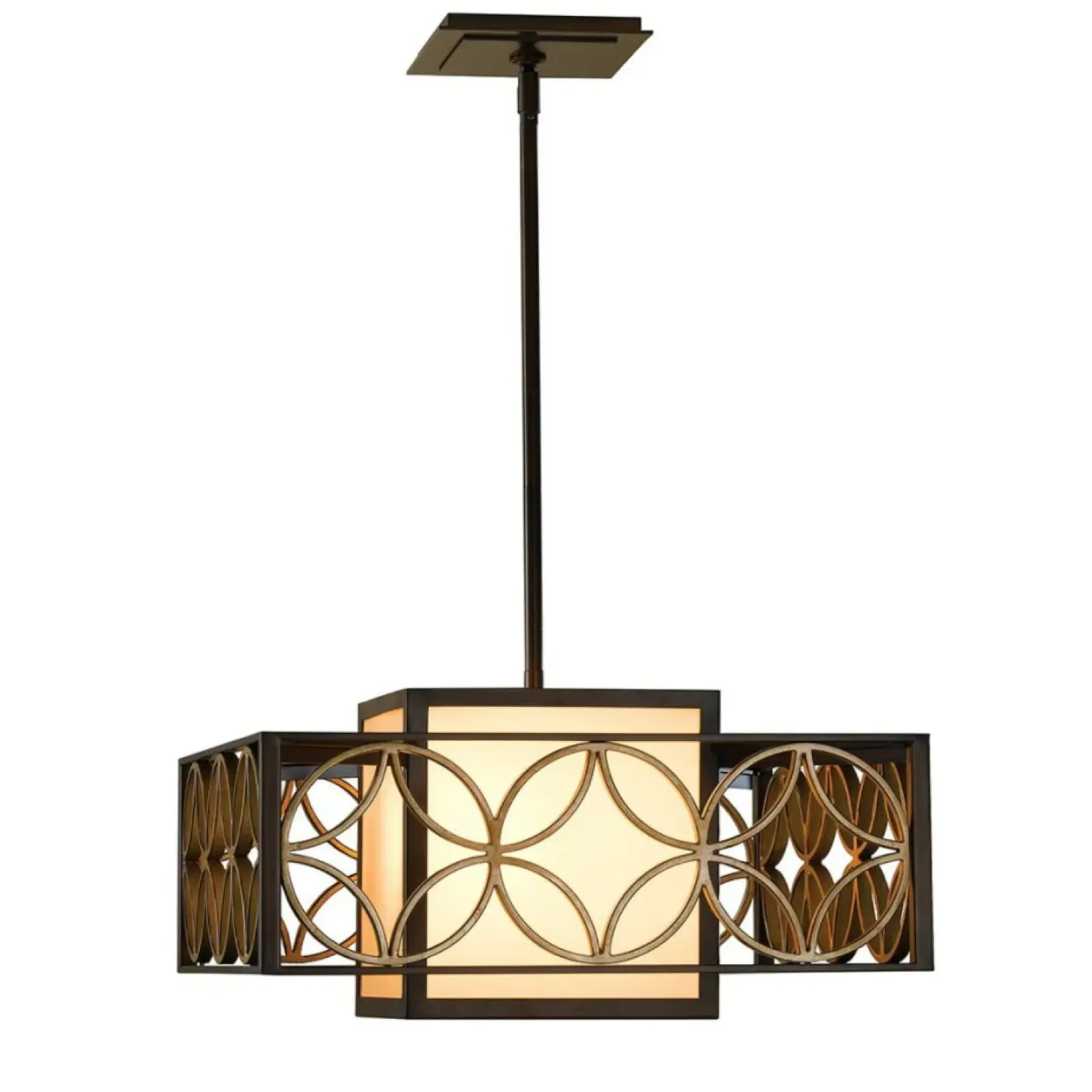Sklep Kaja Lampa wisząca geometryczna, brąz FE-REMY-P-B z serii REMY Shop