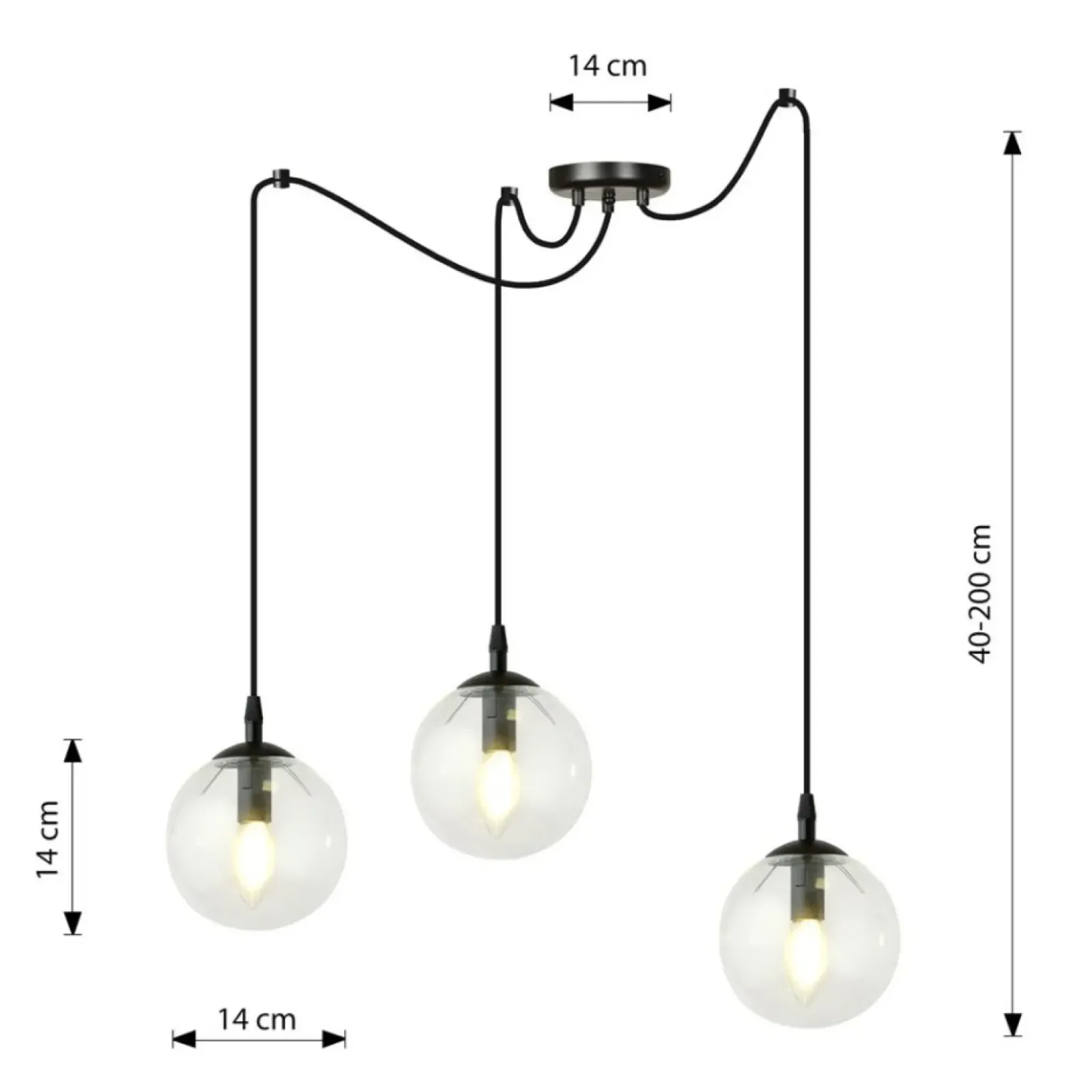 Sklep Kaja Lampa wisząca idealna do oświetlenia salonu 936/3 | Kaja Oświetlenie Discount