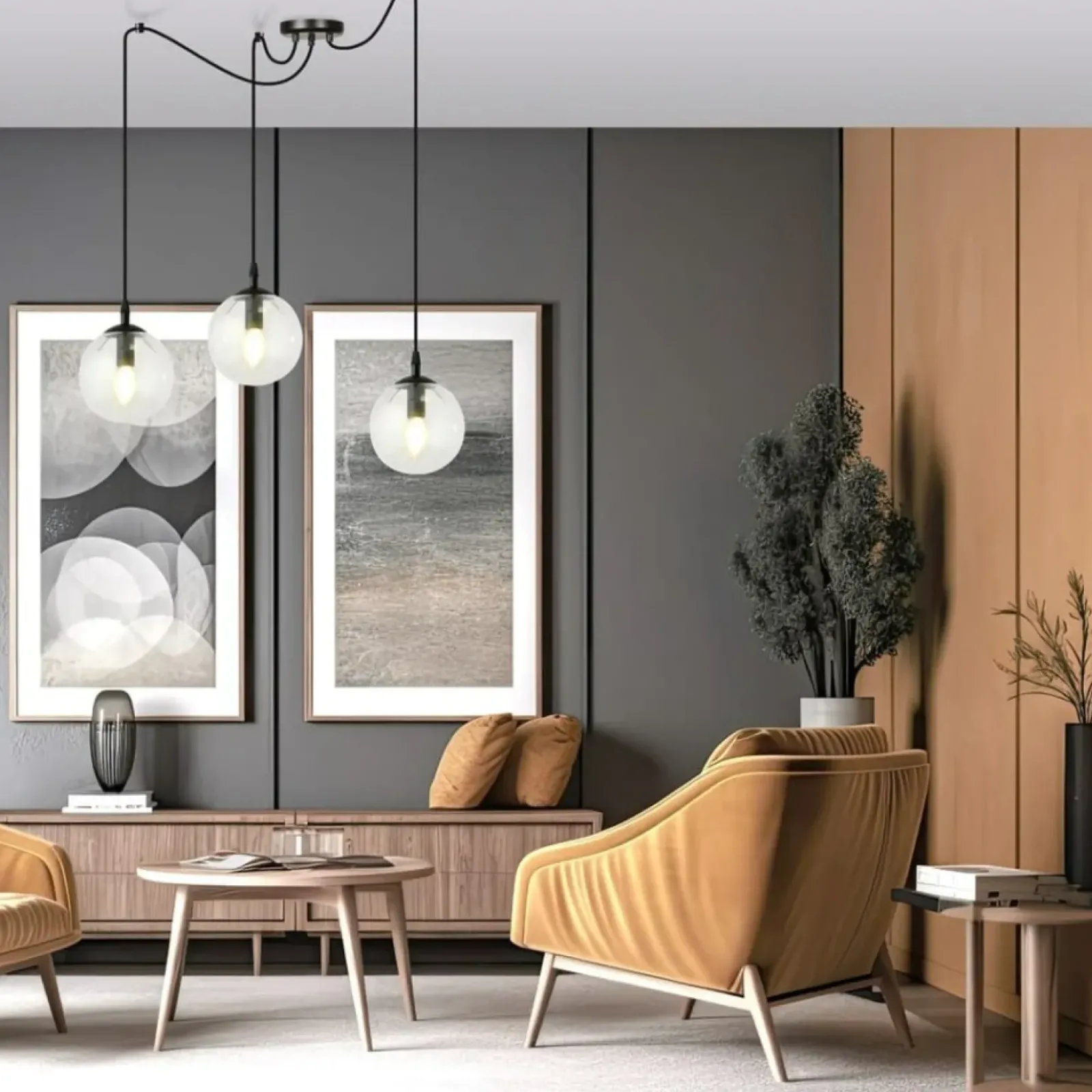 Sklep Kaja Lampa wisząca idealna do oświetlenia salonu 936/3 | Kaja Oświetlenie Discount