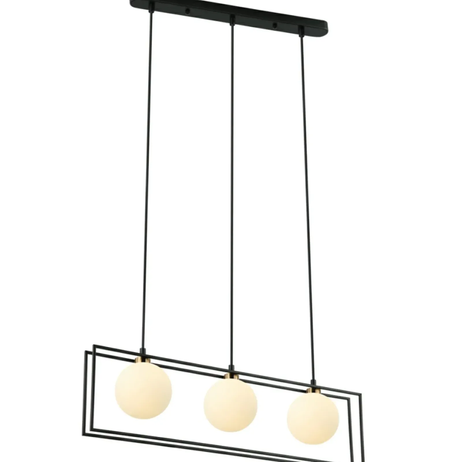 Sklep Kaja Lampa wisząca idealna nad stół PND-53423-3-BK GROSETTA | Kaja czarny Store