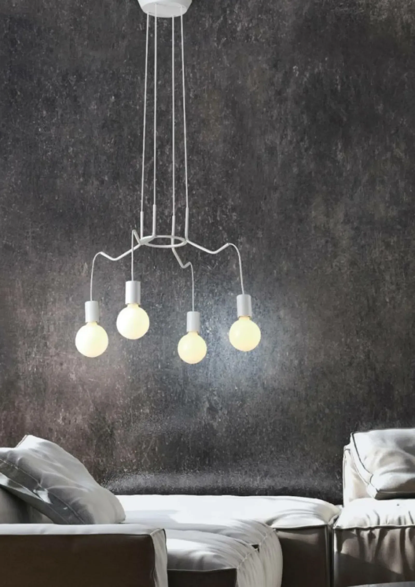 Sklep Kaja Lampa wisząca inspirowana minimalizmem 34-71002 BASSO | Kaja białymatowy Clearance