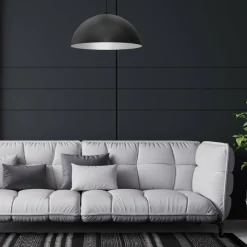 Sklep Kaja Lampa wisząca, klosz w kolorze czarno-białym MLP8955 z serii BETA | Kaja Oświetl Flash Sale