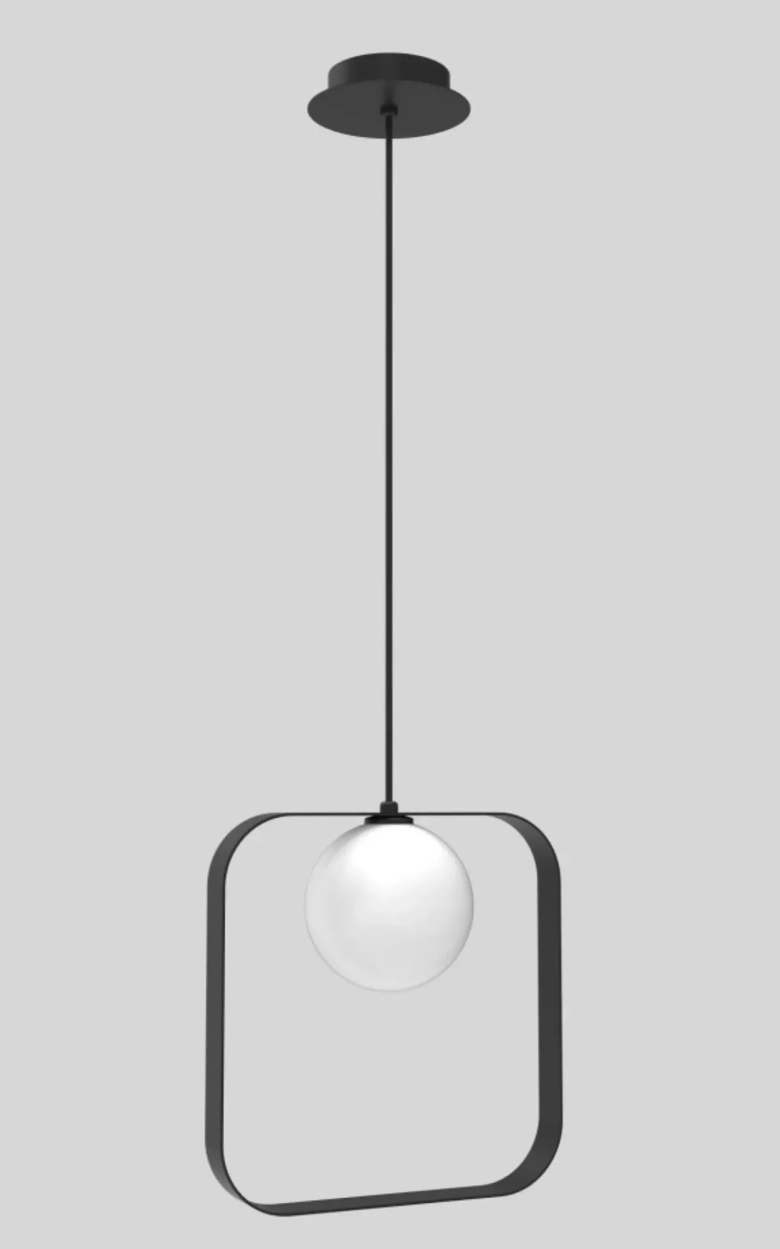 Sklep Kaja Lampa wisząca kwadrat z kloszem LEDEA 50101074 TULA | Kaja Oświetlenie Best Sale