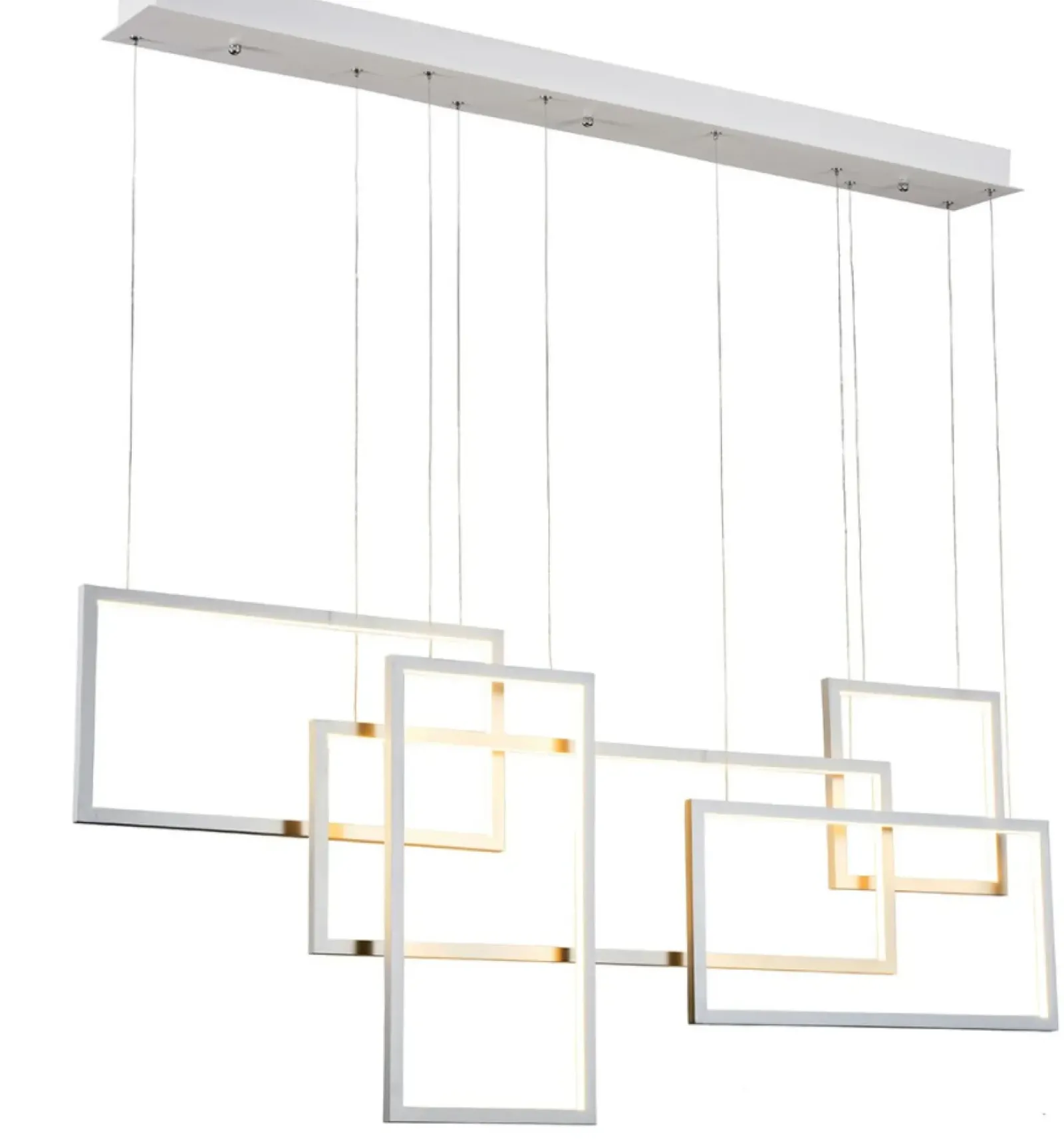 Sklep Kaja Lampa wisząca LED do nowoczesnego salonu AZ2851 QUADRATUS | Kaja biały Hot