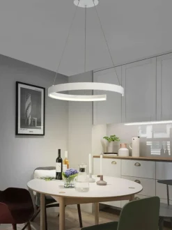 Sklep Kaja Lampa wisząca LED na bazie koła, do salonu WF 6081-0106 FANNE | Kaja biały Online