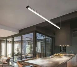 Sklep Kaja Lampa wisząca LED, obrotowe listwy 150cm 4000K AZ5428 FLASH | Kaja czarnypiaskowany Store