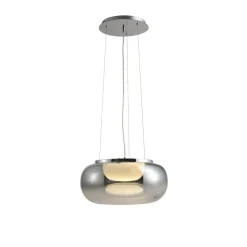 Sklep Kaja Lampa wisząca LED z szerokim kloszem AZ3160 GALACTIC | Kaja chrom Shop