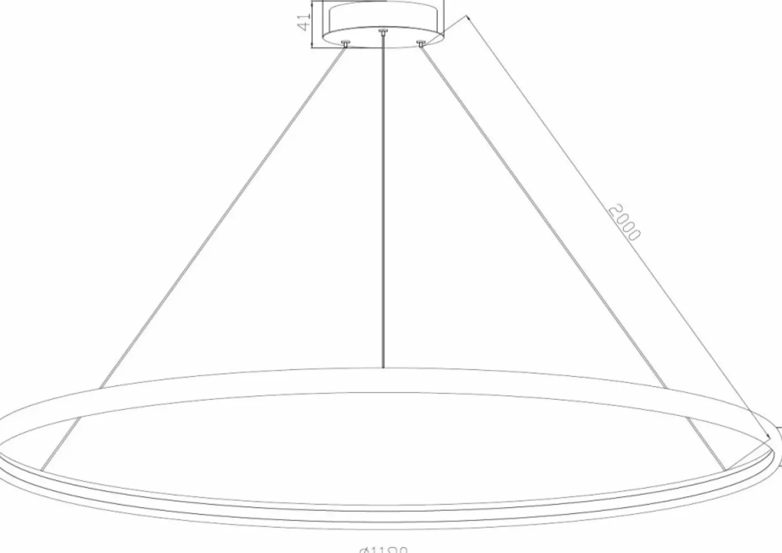 Sklep Kaja Lampa wisząca LED złoty okrąg PL210503-1200-GD CARLO | Kaja Outlet