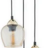 Sklep Kaja Lampa wisząca modern glamour O2993 W3 CZA ZL MARGO | Kaja Oświetlenie Shop