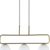 Sklep Kaja Lampa wisząca mosiądz z białymi kloszami 33-01573 JOVE | Kaja Outlet