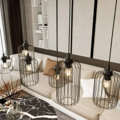 Sklep Kaja Lampa wisząca, na żarówki z dużym gwintem 1365/6 z serii VANDER czarny Best
