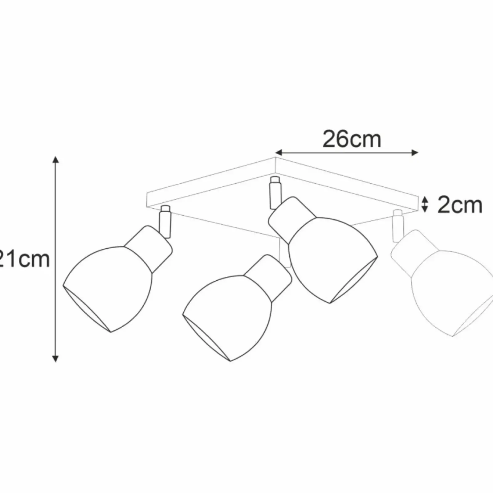Sklep Kaja Lampa wisząca na cztery źródła światła K-4587 z serii MIKA GRAY szary Fashion