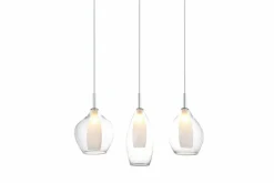 Sklep Kaja Lampa wisząca na listwie idealna nad stół AZ3075 AMBER | Kaja chrom Shop