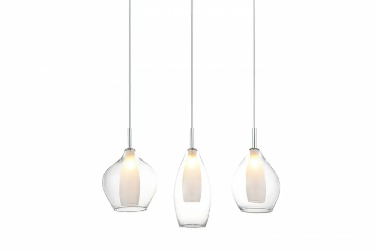 Sklep Kaja Lampa wisząca na listwie idealna nad stół AZ3075 AMBER | Kaja chrom Shop