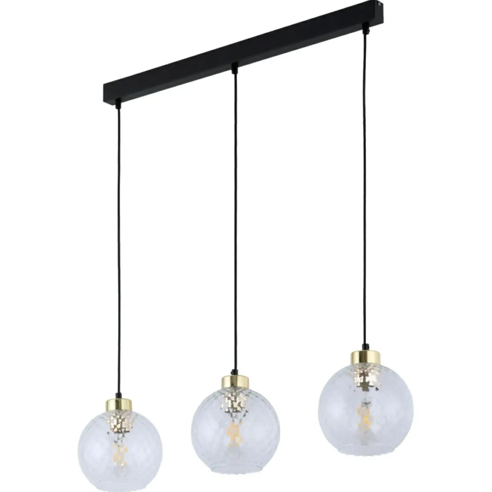 Sklep Kaja Lampa wisząca na listwie, klosze imitujące kryształ TK 4587 DEVON Cheap