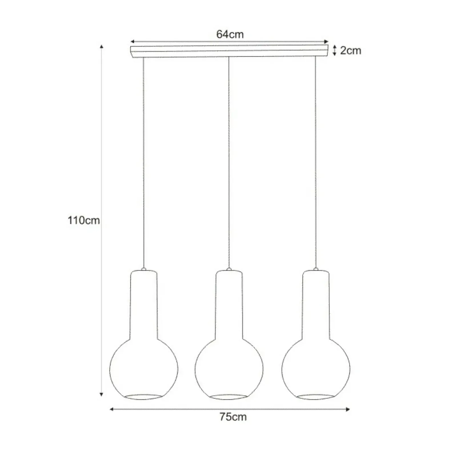 Sklep Kaja Lampa wisząca na listwie, nad blat K-4521 ARVI BLACK | Kaja Cheap