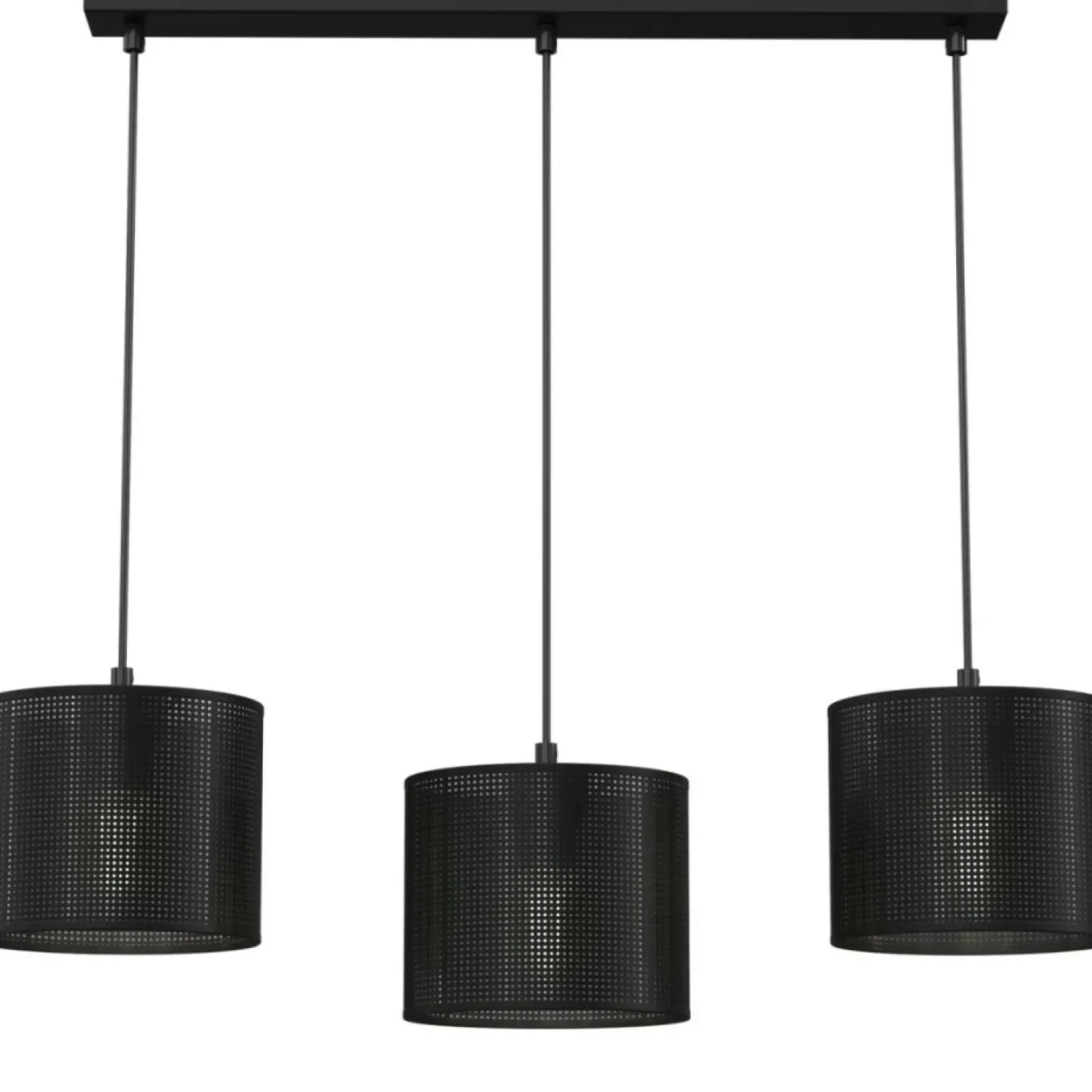 Sklep Kaja Lampa wisząca na listwie, trzy abażury LX 5239 z serii LOFT SHADE czarny New