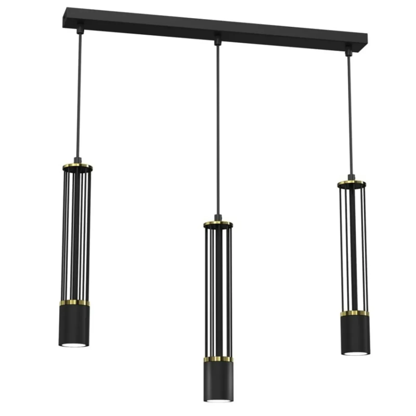 Sklep Kaja Lampa wisząca na listwie, trzy długie tuby MLP8410 z serii ESTILO | Kaja Oświetl Outlet