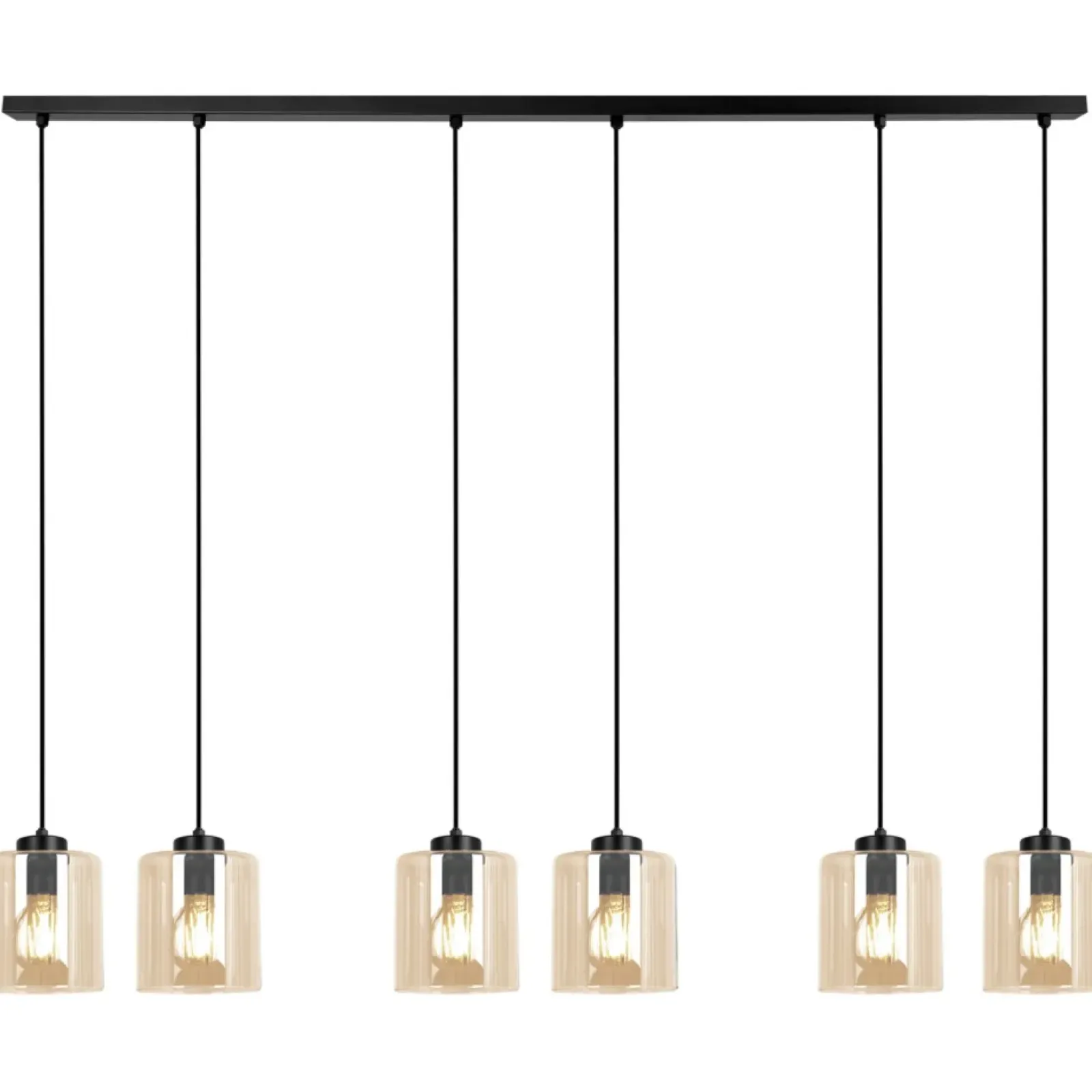Sklep Kaja Lampa wisząca na listwie, z sześcioma kloszami K-5572 z serii SORO Outlet