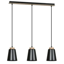 Sklep Kaja Lampa wisząca na listwie z drewnianymi detalami 442/3 | Kaja Flash Sale