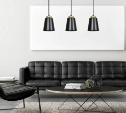 Sklep Kaja Lampa wisząca na listwie z drewnianymi detalami 442/3 | Kaja Flash Sale