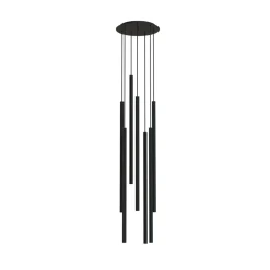 Sklep Kaja Lampa wisząca, na okrągłej podsufitce, nad stół 7667 | Kaja czarny Outlet