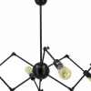 Sklep Kaja Lampa wisząca na ozdobne żarówki 6767/6 BLACK SPIDER | Kaja Discount